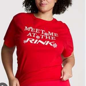 PINK Victoria's Secret Red Short Sleeve Tee
